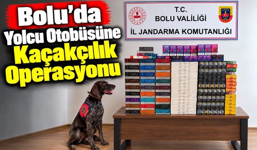 Bolu’da Yolcu Otobüsüne Kaçakçılık Operasyonu