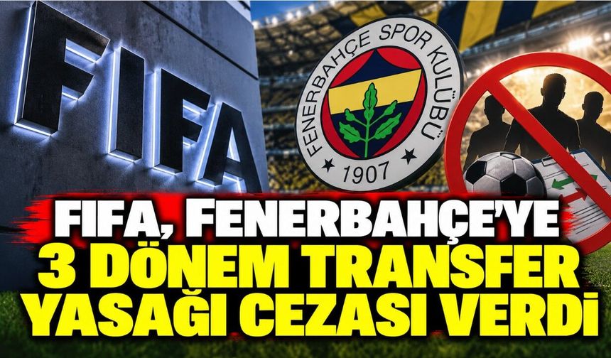 FIFA, Fenerbahçe'ye 3 dönem transfer yasağı cezası verdi
