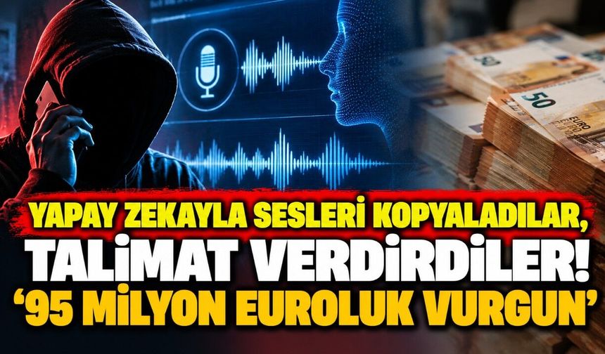 Yapay zekayla sesleri kopyaladılar, talimat verdirdiler! '95 milyon euroluk vurgun'