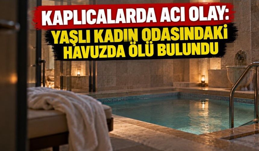 Kaplıcalarda acı olay: Yaşlı kadın odasındaki havuzda ölü bulundu