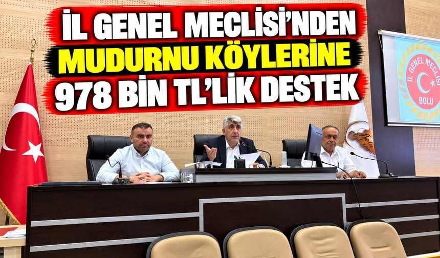 İl Genel Meclisi’nden Mudurnu Köylerine 978 Bin TL’lik Destek
