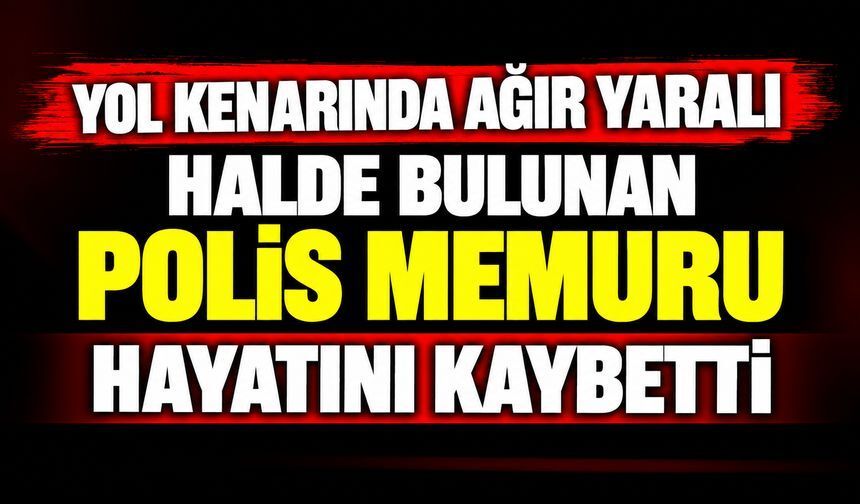 Yol kenarında ağır yaralı halde bulunan polis memuru hayatını kaybetti