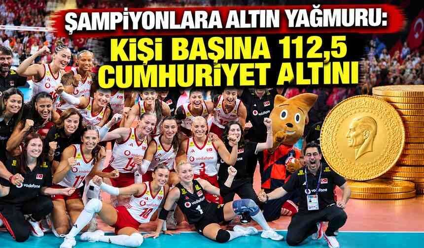 Şampiyonlara Altın Yağmuru: Kişi Başına 112,5 Cumhuriyet Altını