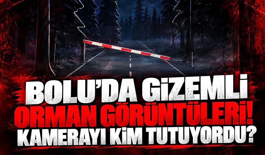 Bolu’da gizemli orman görüntüleri! Kamerayı kim tutuyordu?