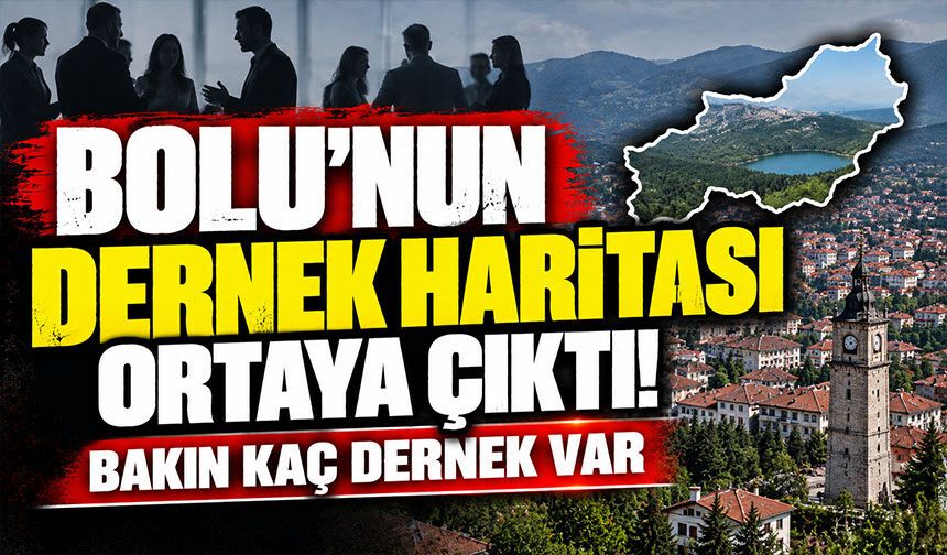 Bolu’nun Dernek Haritası Ortaya Çıktı! Bakın Kaç Dernek Var