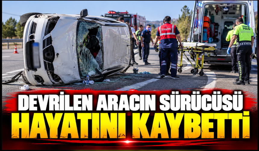 Devrilen traktörün altında kalan sürücü yaralandı