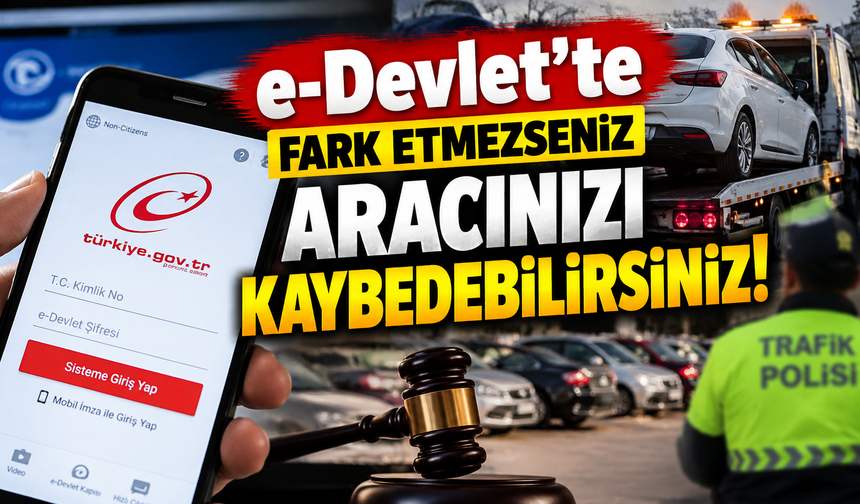 Bolu’da araç sahiplerini ilgilendiriyor: e-Devlet’te fark etmeyen aracını kaybedebilir!