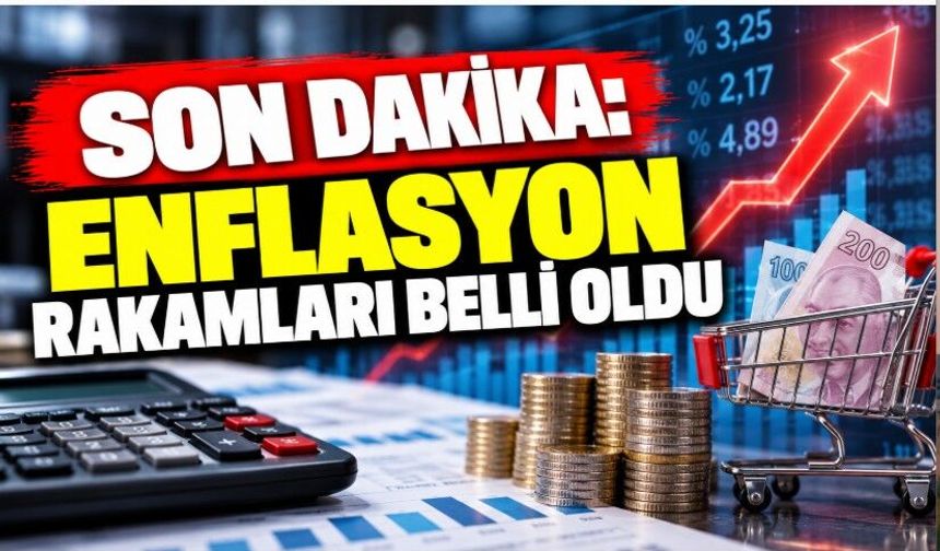 Son dakika: Enflasyon rakamları belli oldu