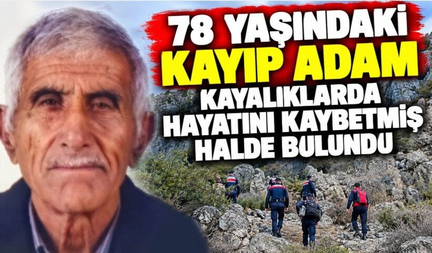 78 Yaşındaki Kayıp Adam Kayalıklarda Hayatını Kaybetmiş Halde Bulundu