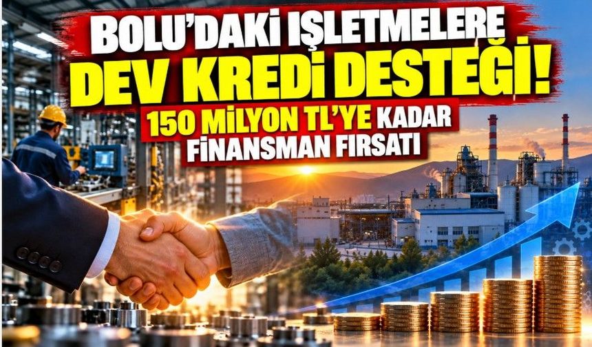 Bolu’daki işletmelere dev kredi desteği! 150 milyon TL’ye kadar finansman fırsatı
