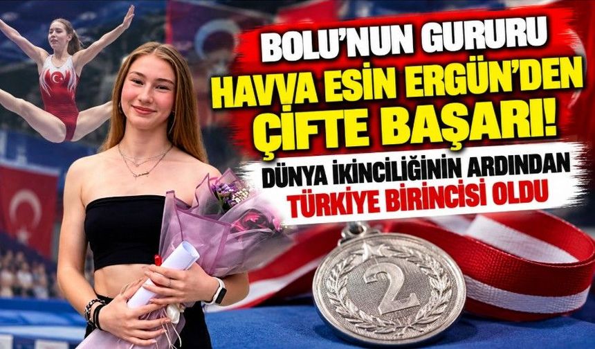 Bolu’nun gururu Havva Esin Ergün’den çifte başarı! Dünya ikinciliğinin ardından Türkiye birincisi oldu