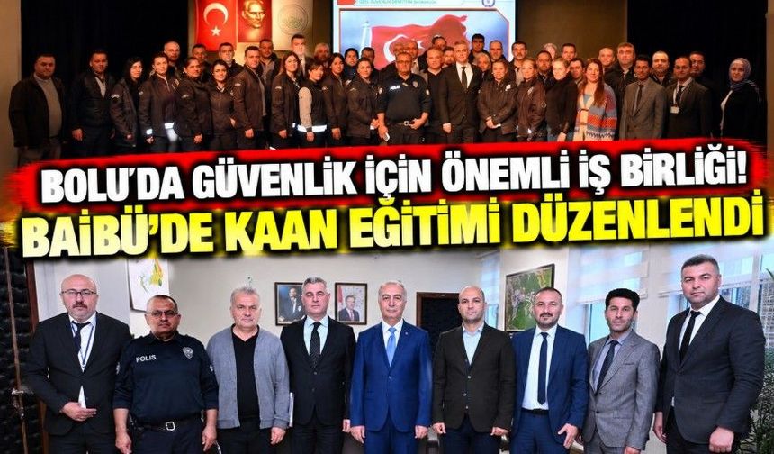 Bolu’da güvenlik için önemli iş birliği! BAİBÜ’de KAAN eğitimi düzenlendi