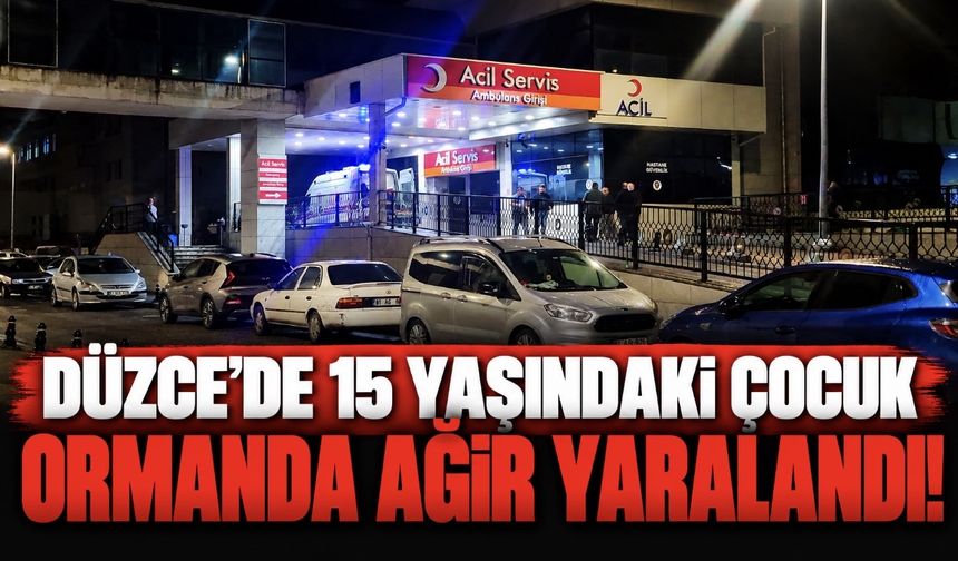 Düzce’de 15 Yaşındaki Çocuk Ormanda Ağır Yaralandı!