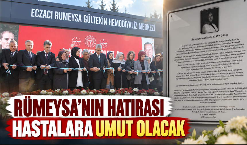 Rümeysa’nın Hatırası Hastalara Umut Olacak