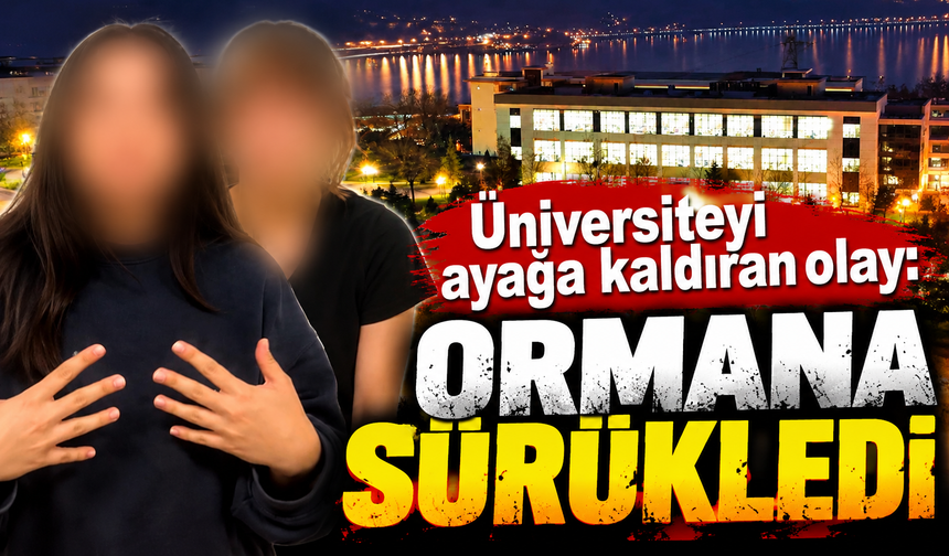 Üniversiteyi ayağa kaldıran olay: Genç kızı yere yatırıp ormanlık alana sürükledi