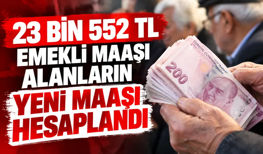 Bolu'da 23 Bin 552 TL Emekli Maaşı Alanların Yeni Maaşı Hesaplandı